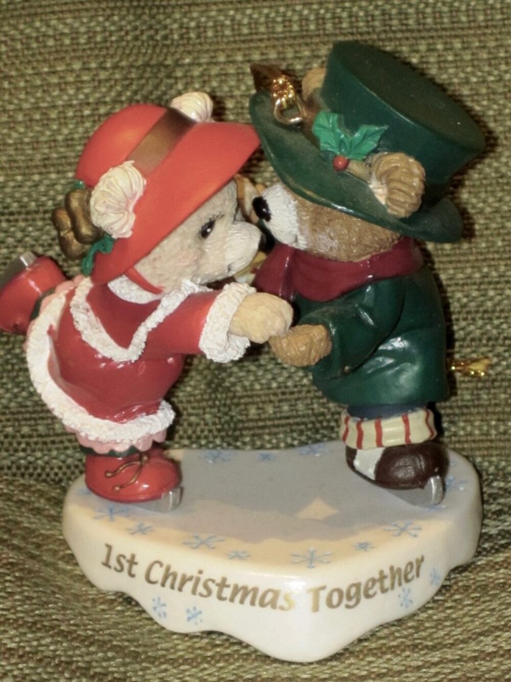 Mistletoe Magic Collection “1st Christmas Together” Bears Skating Ornament